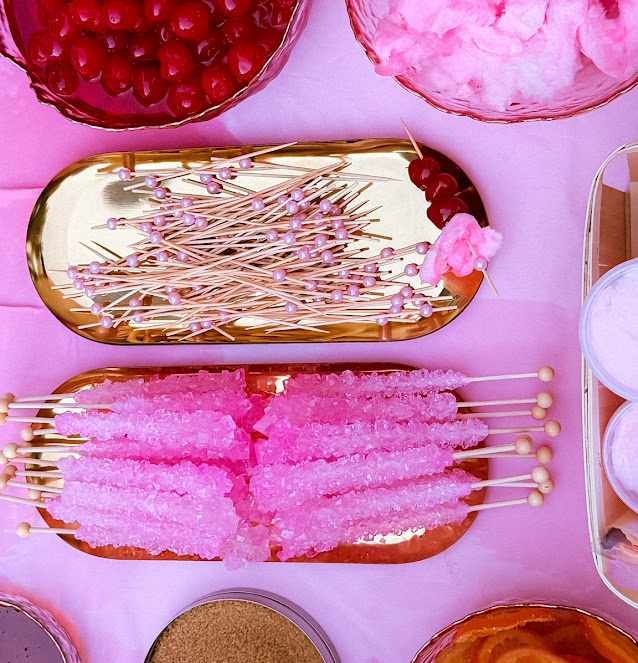 Mocktail bar garnishes for birthday party and private event in Riverside Southern California